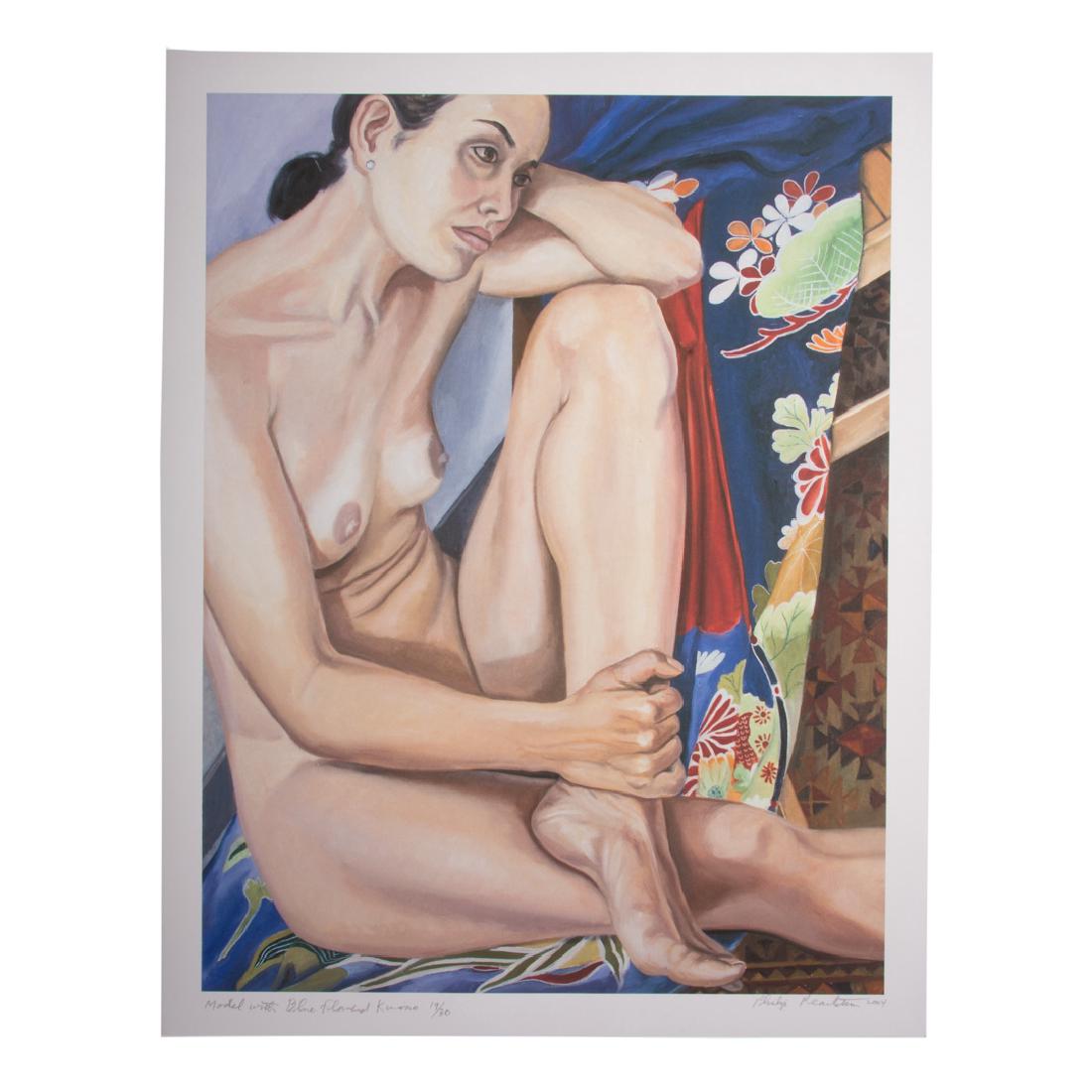 Philip Pearlstein. "Model...," color lithograph (1 of 4)