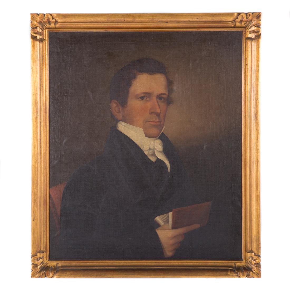 American School, 19th c. Portrait of a Gentleman (1 of 3)