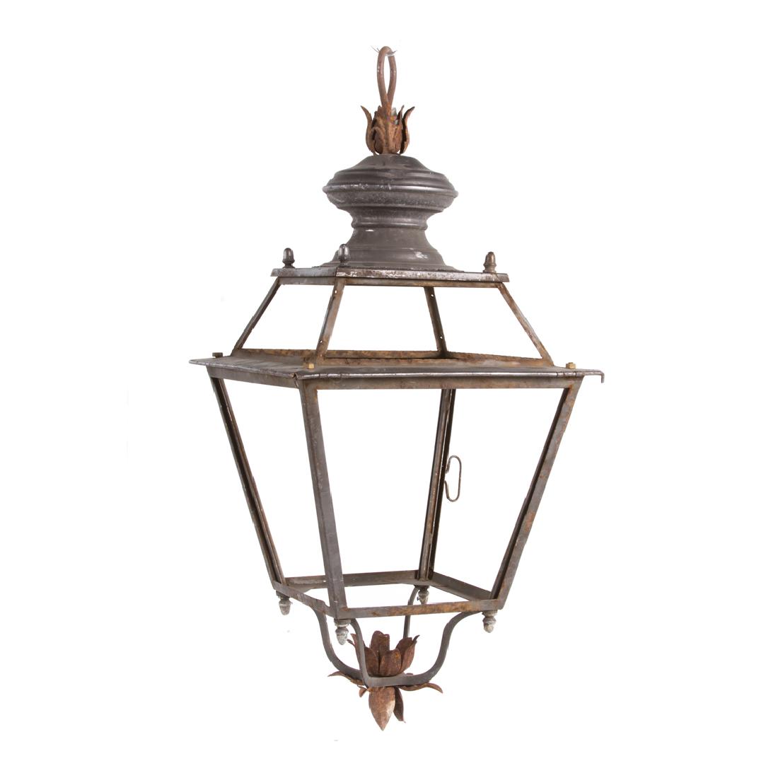 Victorian cast iron gas street light fixture (1 of 6)