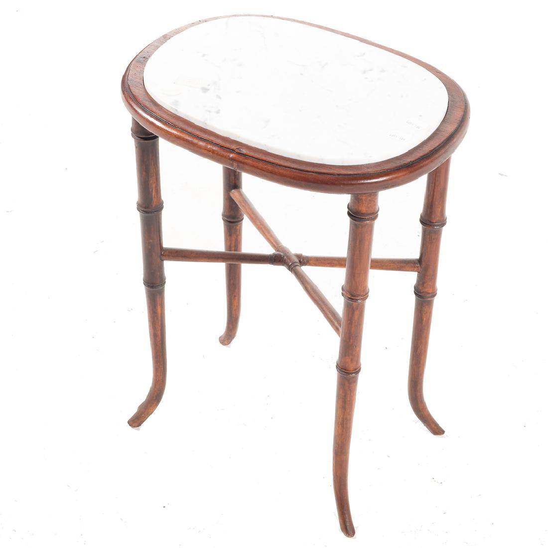 Regency mahogany marble top stand (1 of 2)