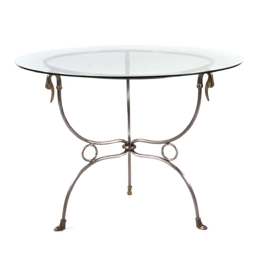 Contemporary wrought iron center table (1 of 4)