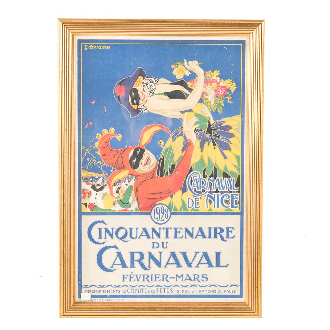 Francois Serrachiani. "Carnaval de Nice," poster (1 of 3)