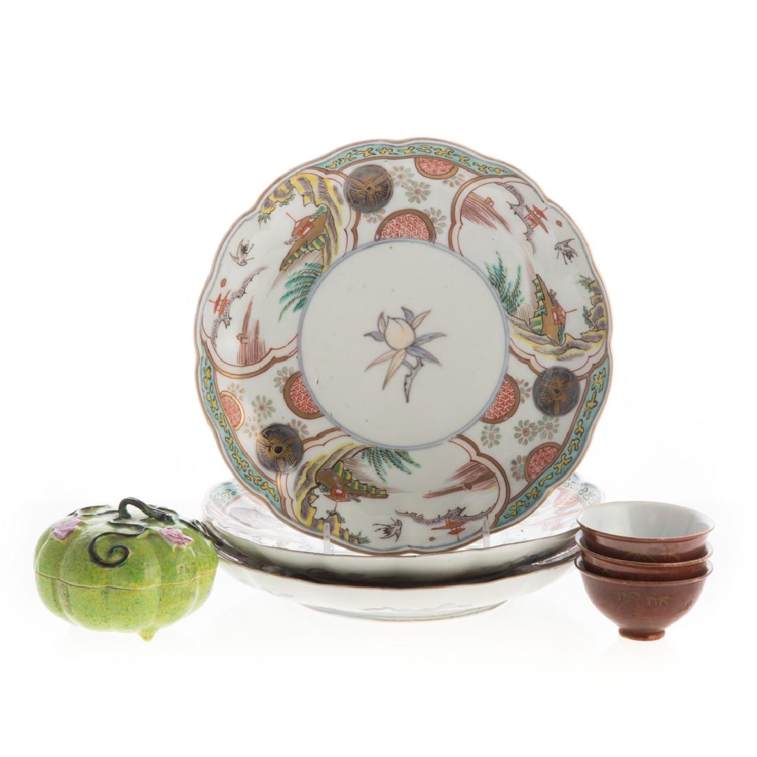 Seven pieces Chinese/Japanese porcelain (1 of 4)