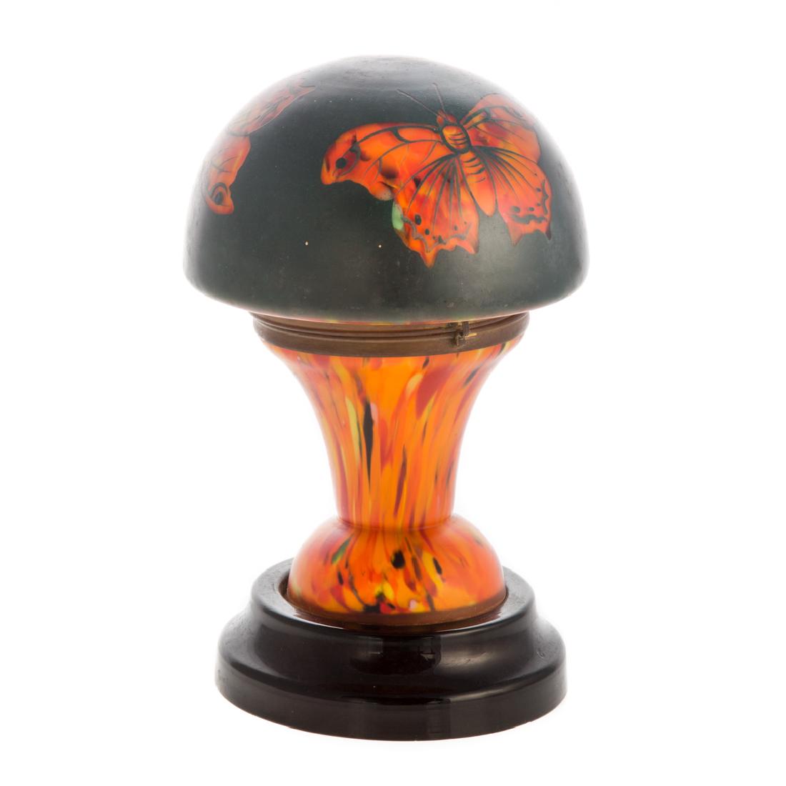 Czechoslovakian Art Deco glass lamp (1 of 5)