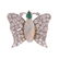 A Lady's Diamond, Opal, & Emerald Butterfly Ring