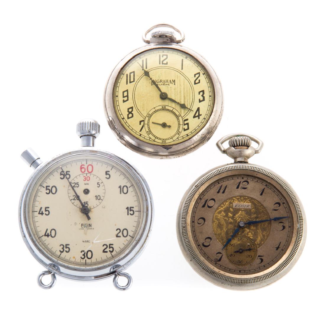 Two Pocket Watches & a Stop Watch (1 of 4)