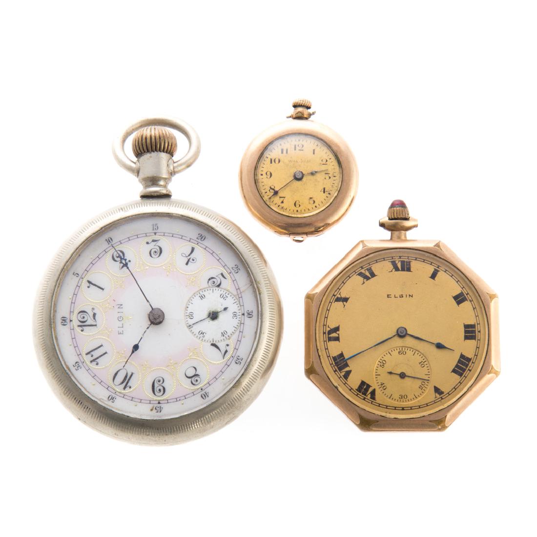 A Trio of Pocket Watches Featuring Elgin (1 of 3)