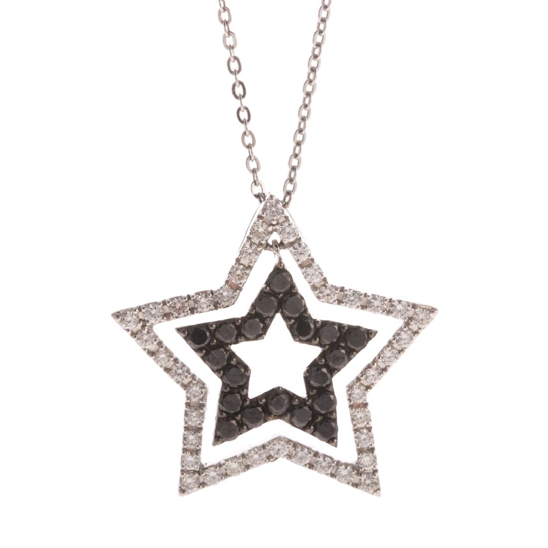 A Black & White Diamond Star Pendant (1 of 5)