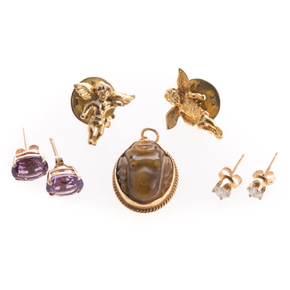 A Collection of Lady's Gold Jewelry (1 of 4)