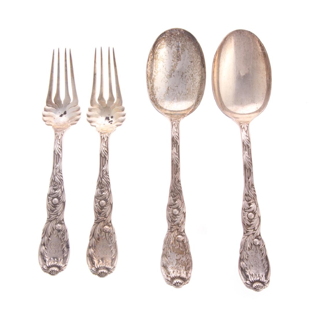 Tiffany "Chrysanthemum" sterling serving flatware (1 of 5)