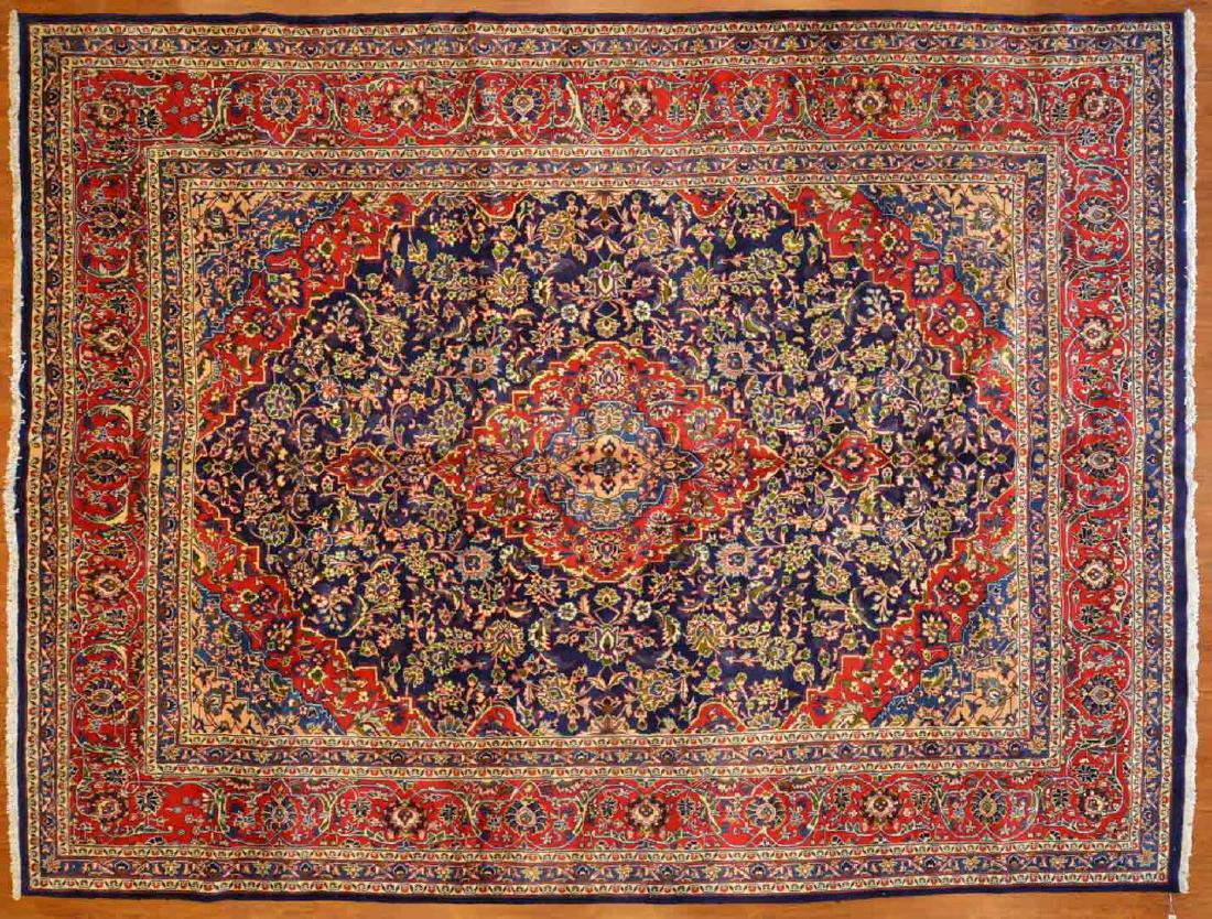 Persian Keshan carpet, approx. 9.5 x 12.6 (1 of 3)