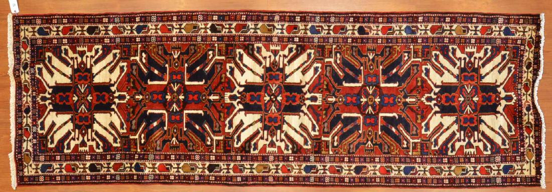 Persian Karaja runner, approx. 3.6 x 10.8 (1 of 3)