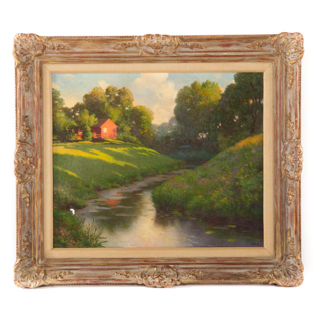 Richard Lack. "Evening Shadows," oil on canvas (1 of 3)