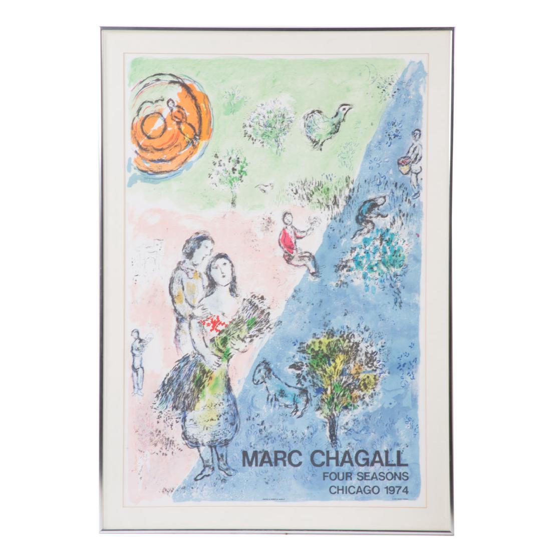 After Marc Chagall. "Four Seasons," offset litho (1 of 5)
