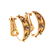 A Pair of 18K Gold and Multi-Color Stone Earrings