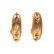 A Pair of 18K Gold and Multi-Color Stone Earrings - 2