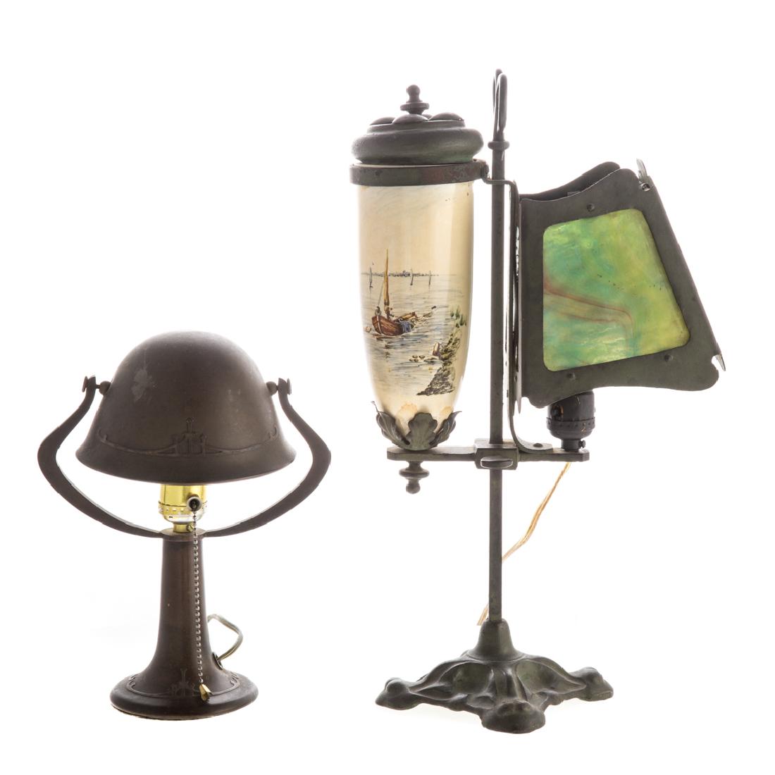 Two Arts and Crafts lamps (1 of 3)