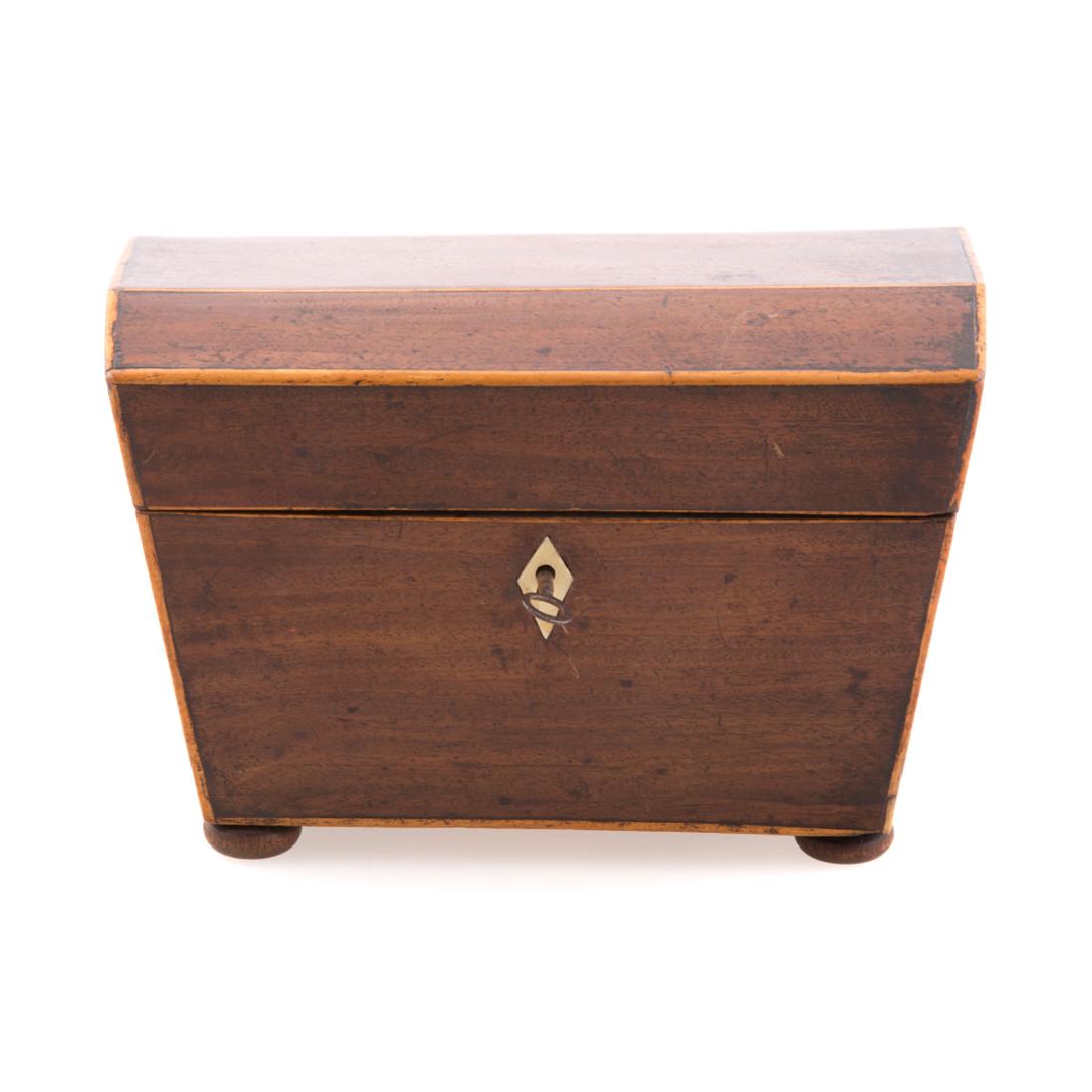 George IV mahogany tea caddy (1 of 5)