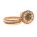 Gent's Diamond Band & Lady's Gemstone Ring in 14K