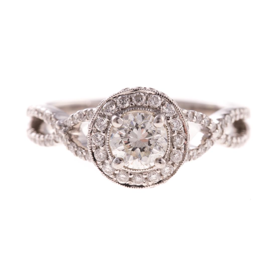 A Lady's Diamond Engagement Ring in 14K (1 of 4)
