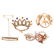 Four Lady's Victorian Brooches in Gold