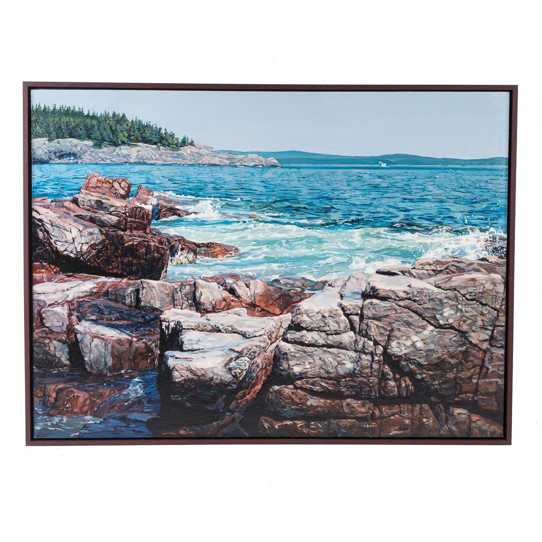 Sara Abel DeLuca. "Acadia, Maine," oil on canvas (1 of 5)