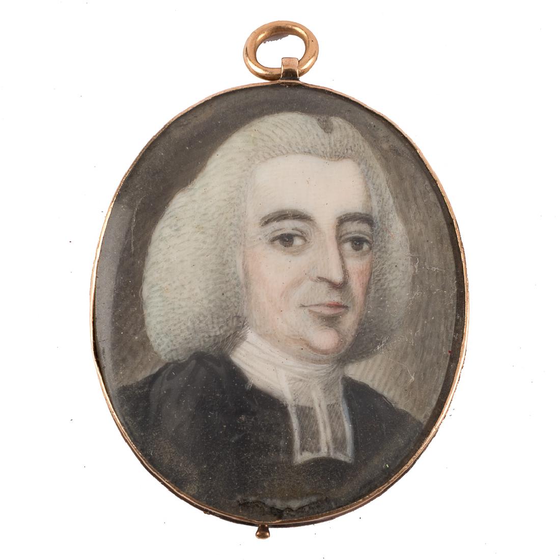 Anglo-American school late 18th century miniature (1 of 2)