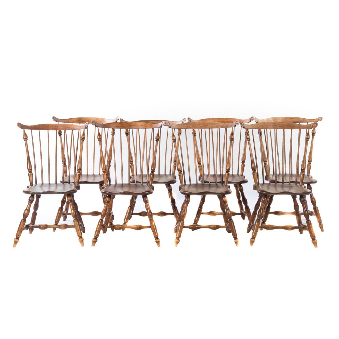 Eight Windsor fan-back side chairs (1 of 6)