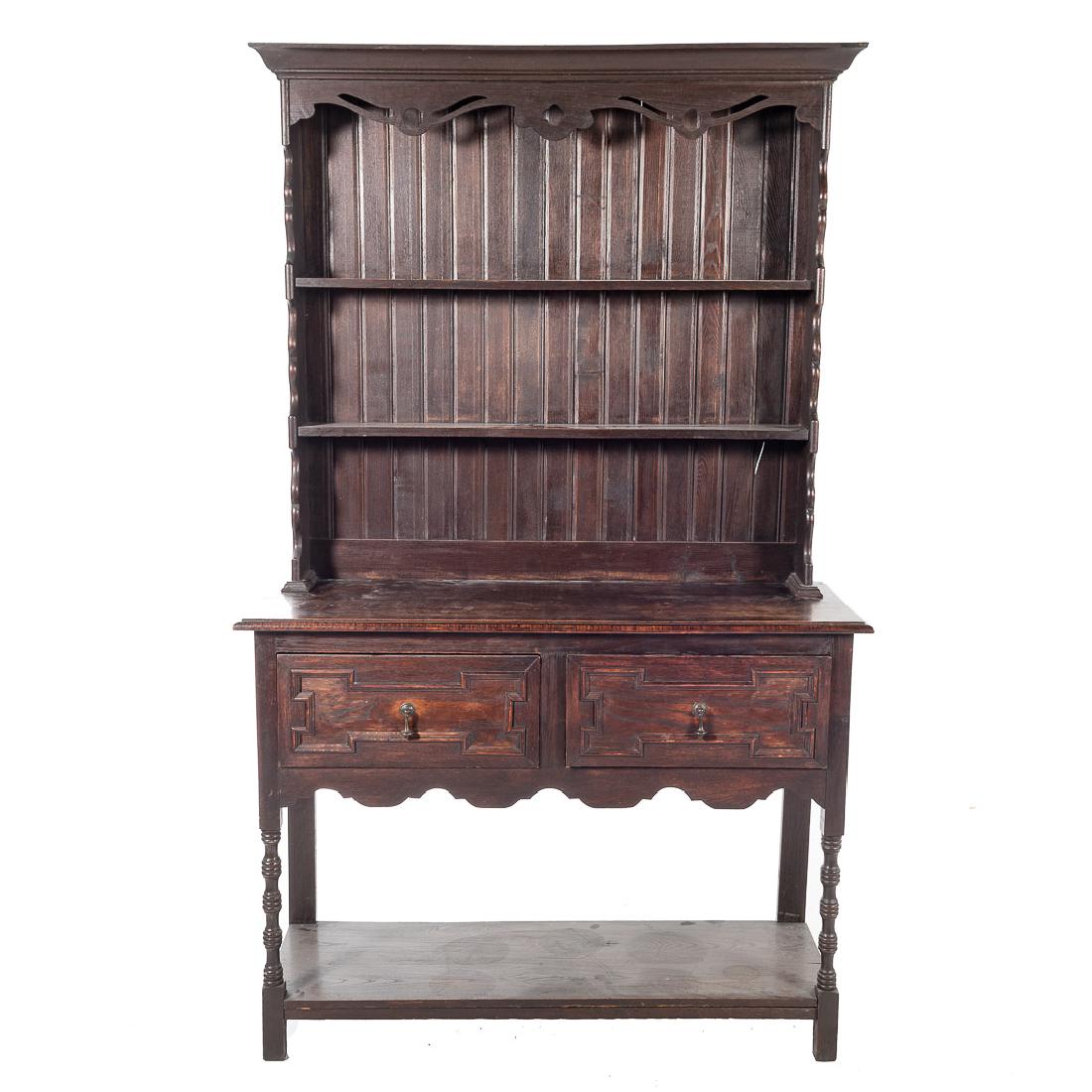 Elizabethan Revival style Welsh cupboard (1 of 5)