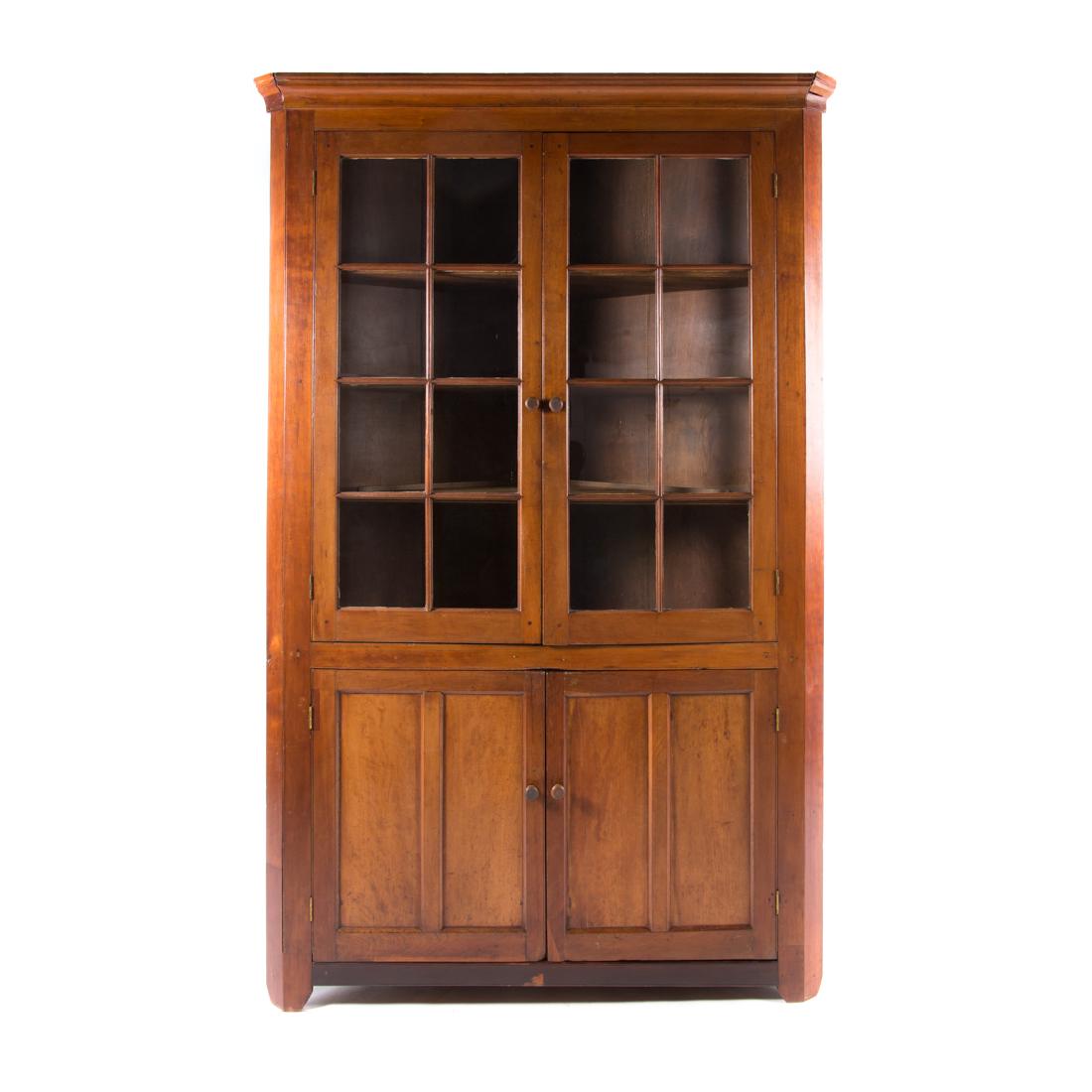 American Federal cherry corner cupboard (1 of 5)