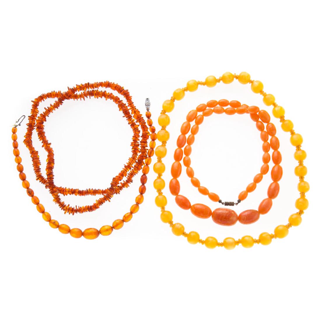 A Collection of Lady's Amber Necklaces (1 of 3)