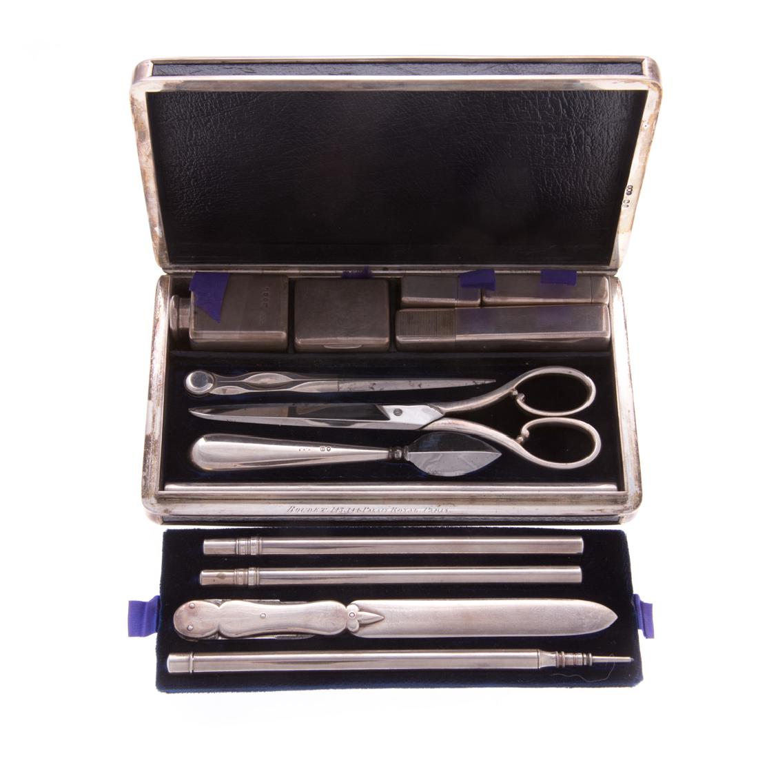 Victorian silver gentleman's necessaire (1 of 7)