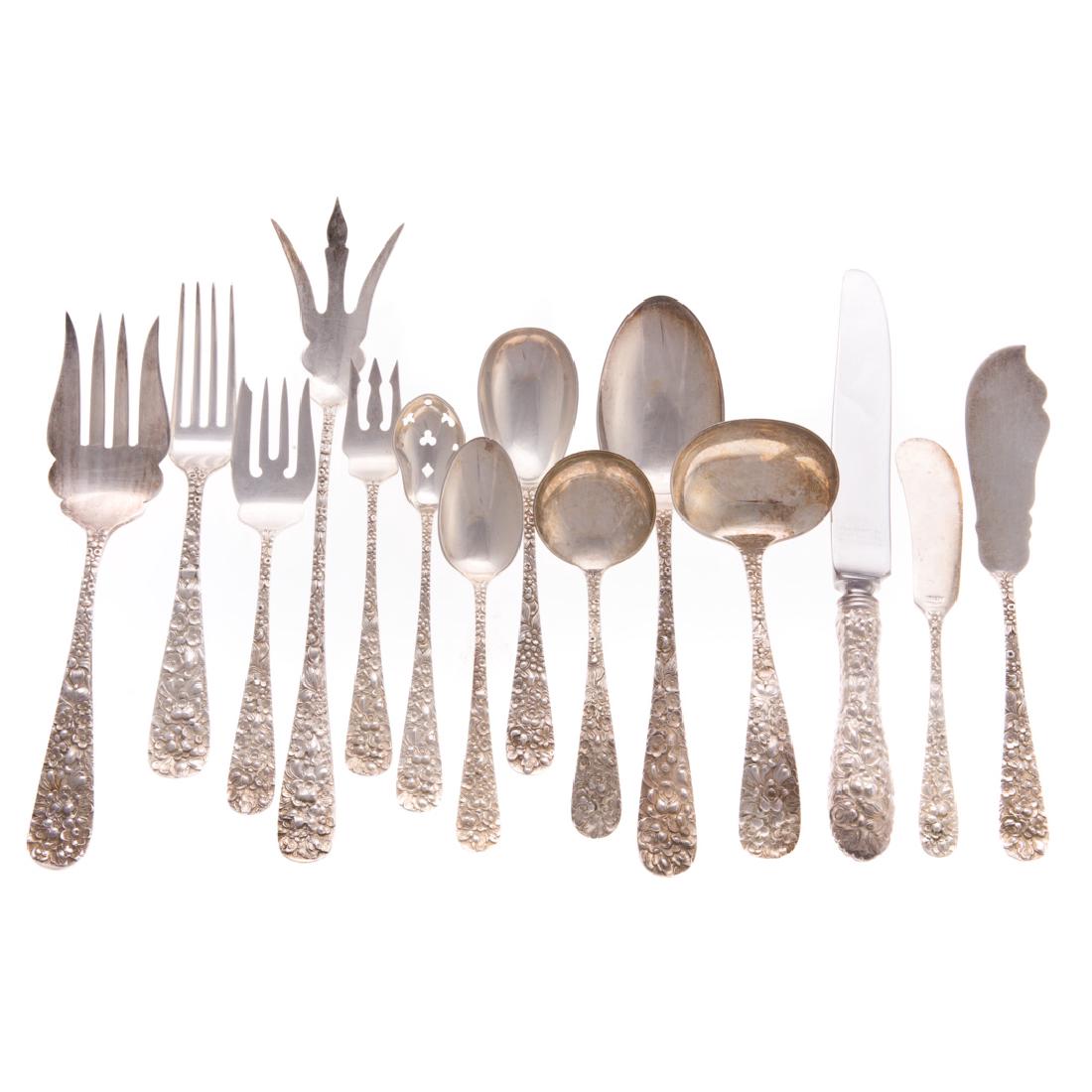Stieff "Rose" sterling 47-pc flatware (1 of 4)