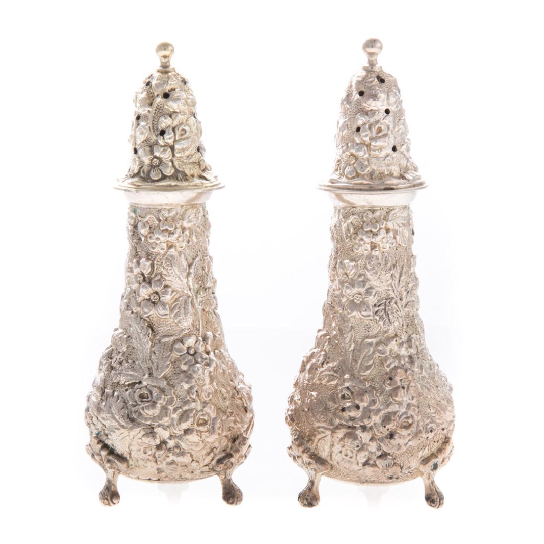 Stieff "Rose" sterling salt & pepper set (1 of 3)