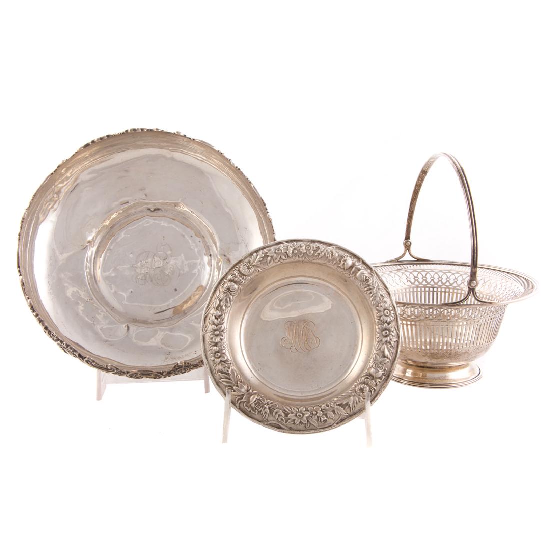 A trio of American sterling table articles (1 of 7)