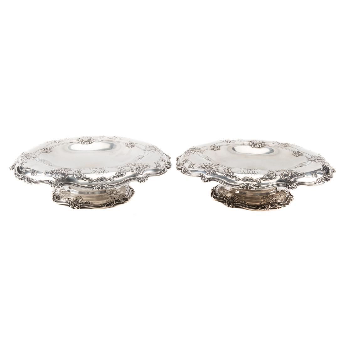 Pair of Gorham sterling compotes (1 of 4)