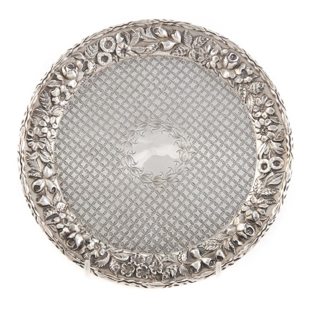 Kirk "Repousse" sterling 7" round salver (1 of 3)