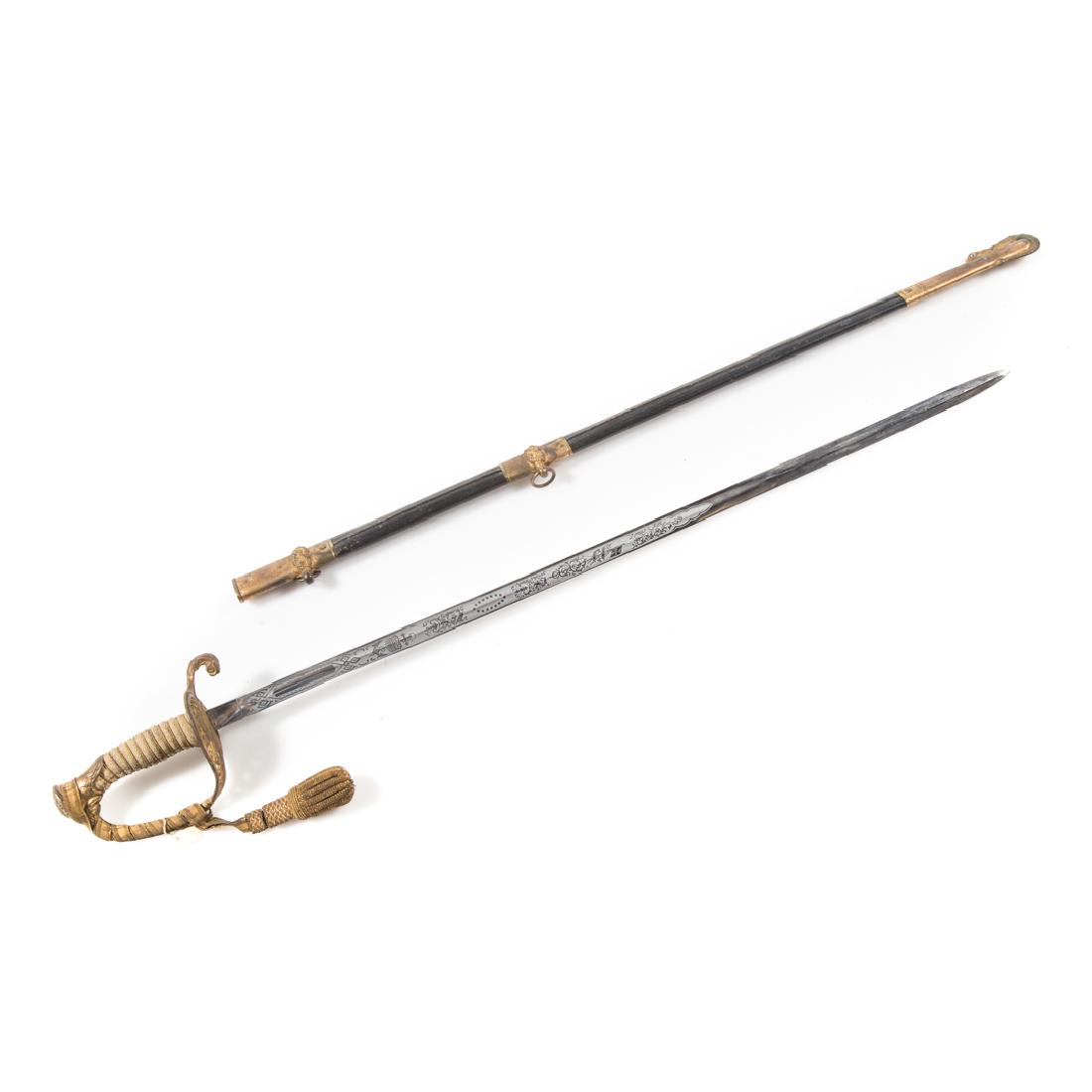 Navy officer's dress sword (1 of 4)