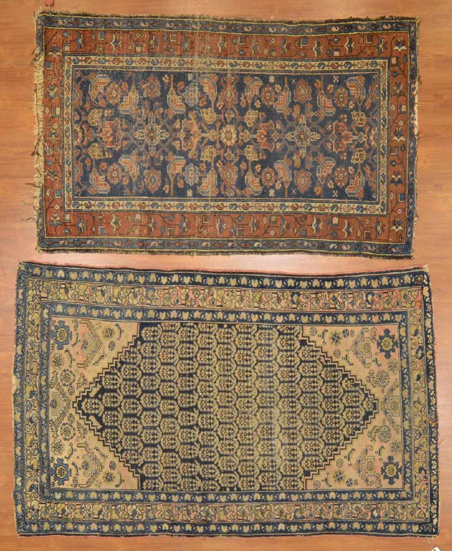 Two antique Hamadan rugs, Persia, circa 1920 (1 of 5)