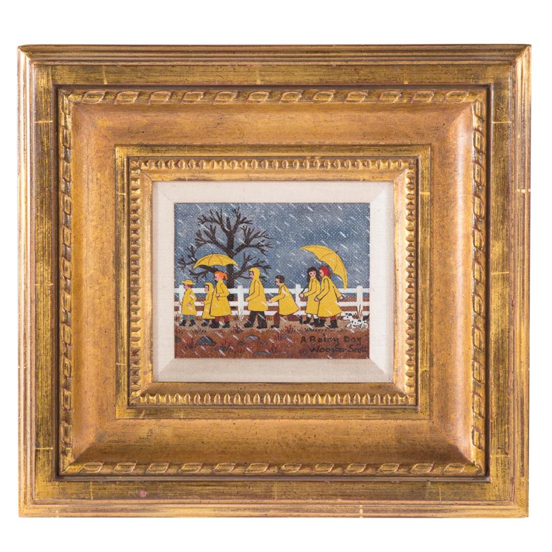 Jane Wooster Scott. "A Rainy Day," oil on canvas (1 of 3)