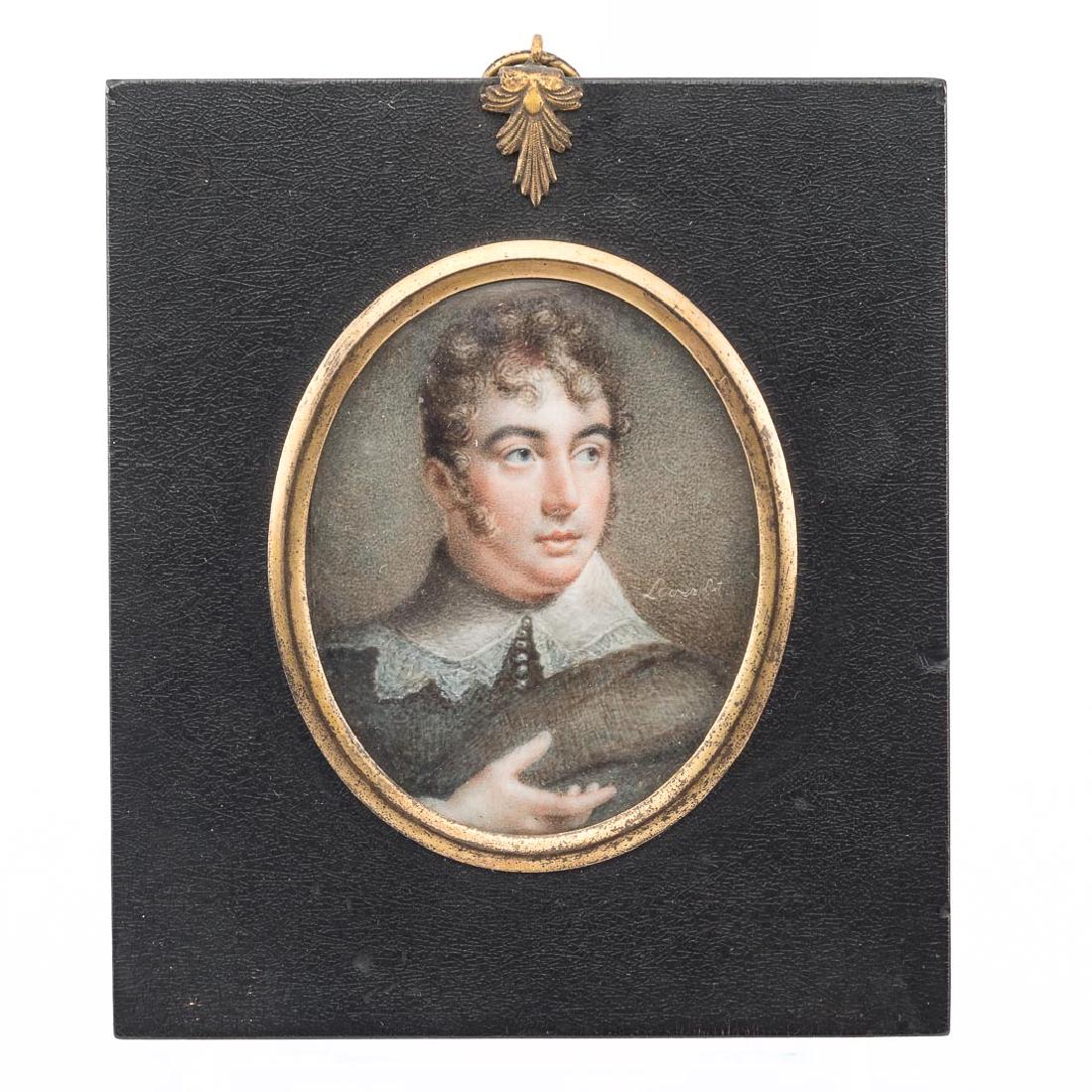 Samuel Lover. Portrait of a Gentleman, miniature (1 of 3)