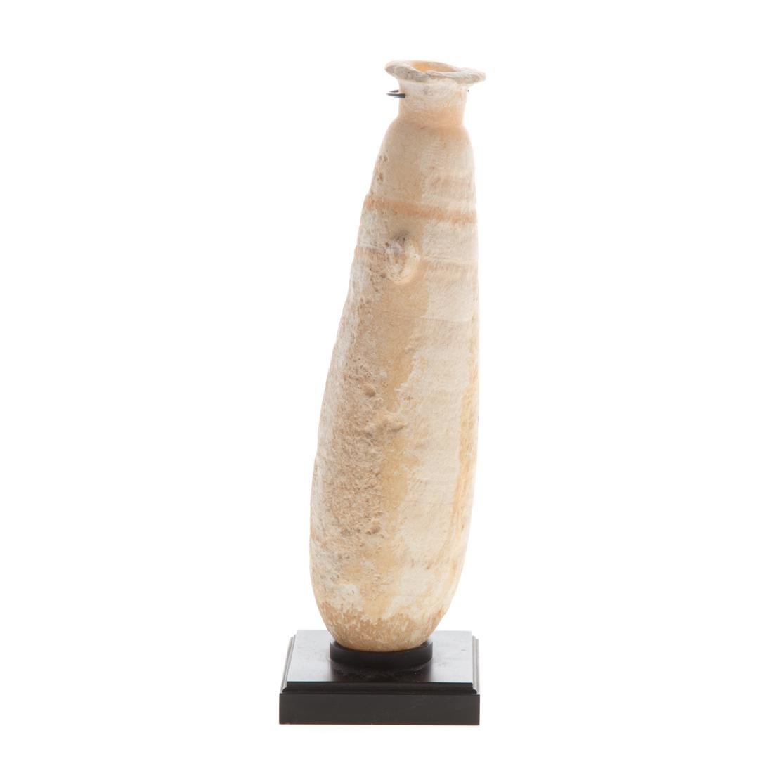 Ancient Egyptian alabaster oil vessel (1 of 3)