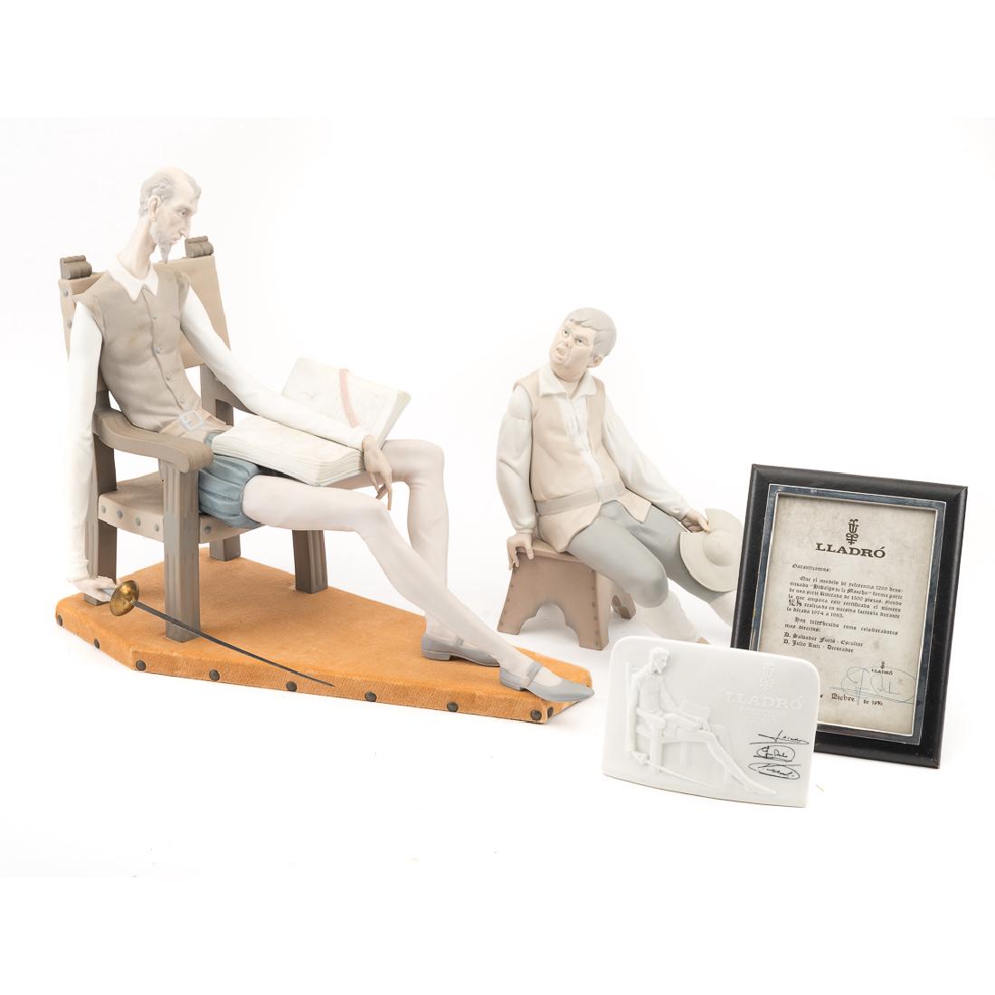 Lladro porcelain figures: Don Quixote and Sancho (1 of 6)