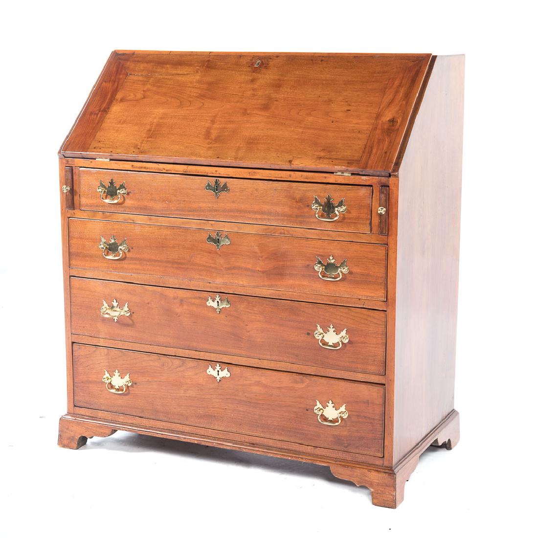 American Federal walnut slant-front desk (1 of 7)