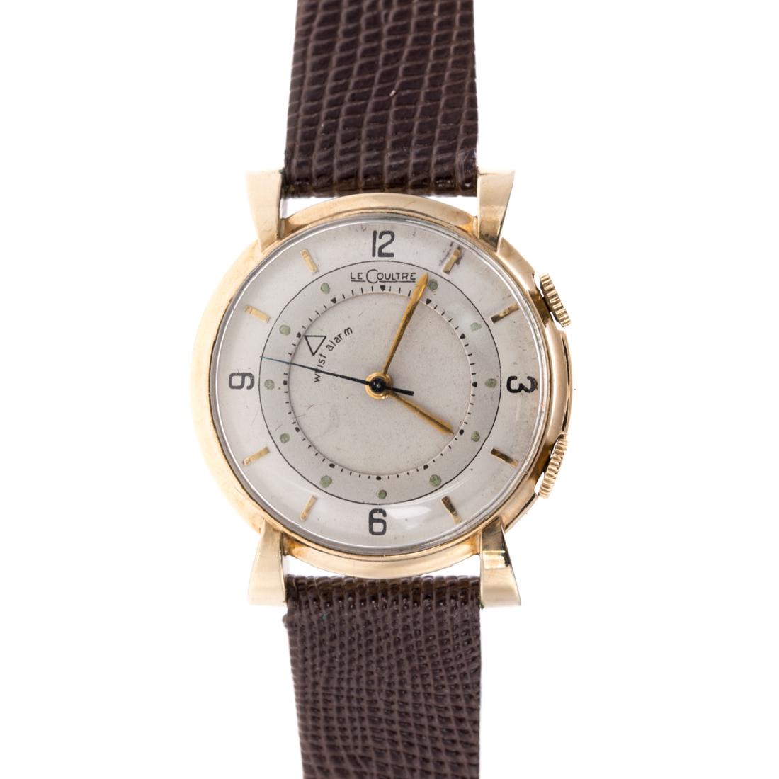 A 1950's Le Coultre Gent's Wrist Watch with Alarm (1 of 4)