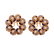 A Pair of Vintage 14K Enamel & Diamond Earrings