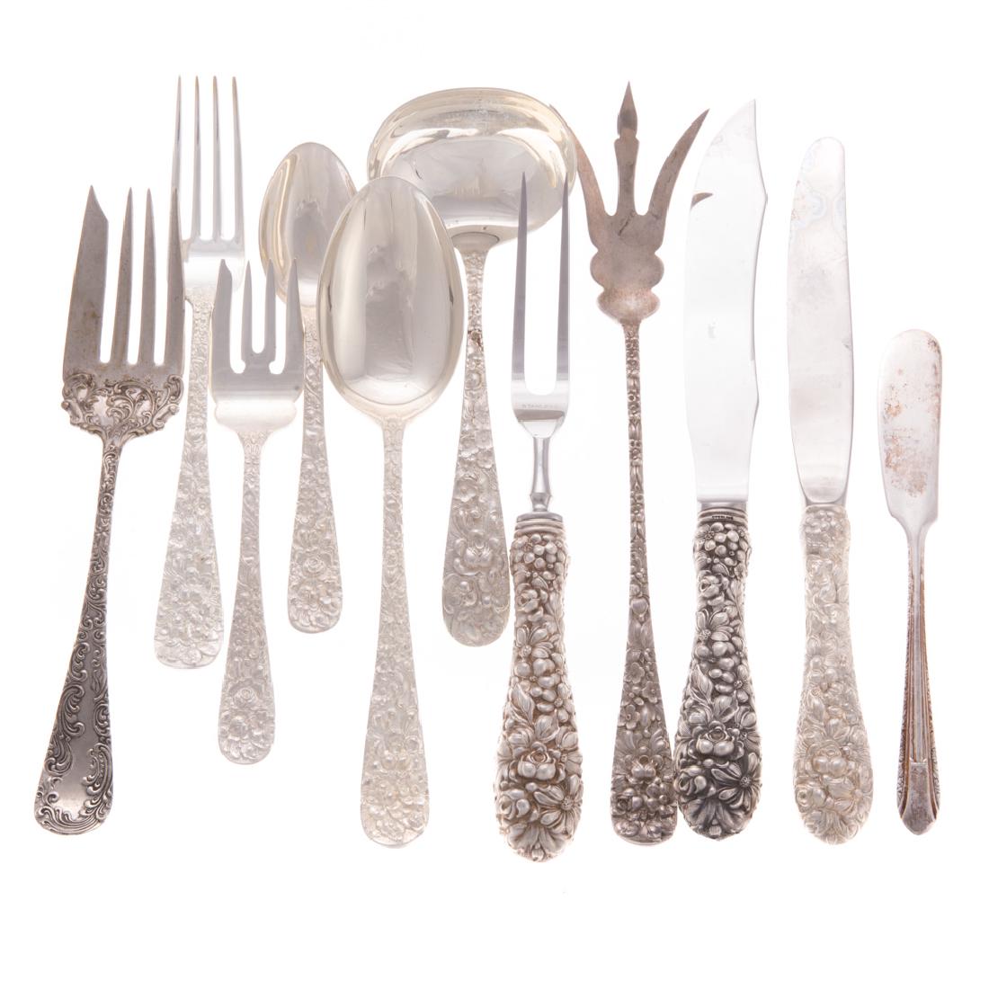 Stieff "Rose" sterling 51-piece flatware (1 of 6)
