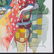Iztchak Tarkay."At a Cafe," watercolor mixed media - 3