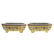 Pair Chinese Famille Jaune porcelain bulb planters