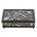 American Art Nouveau bronze/glass desk box